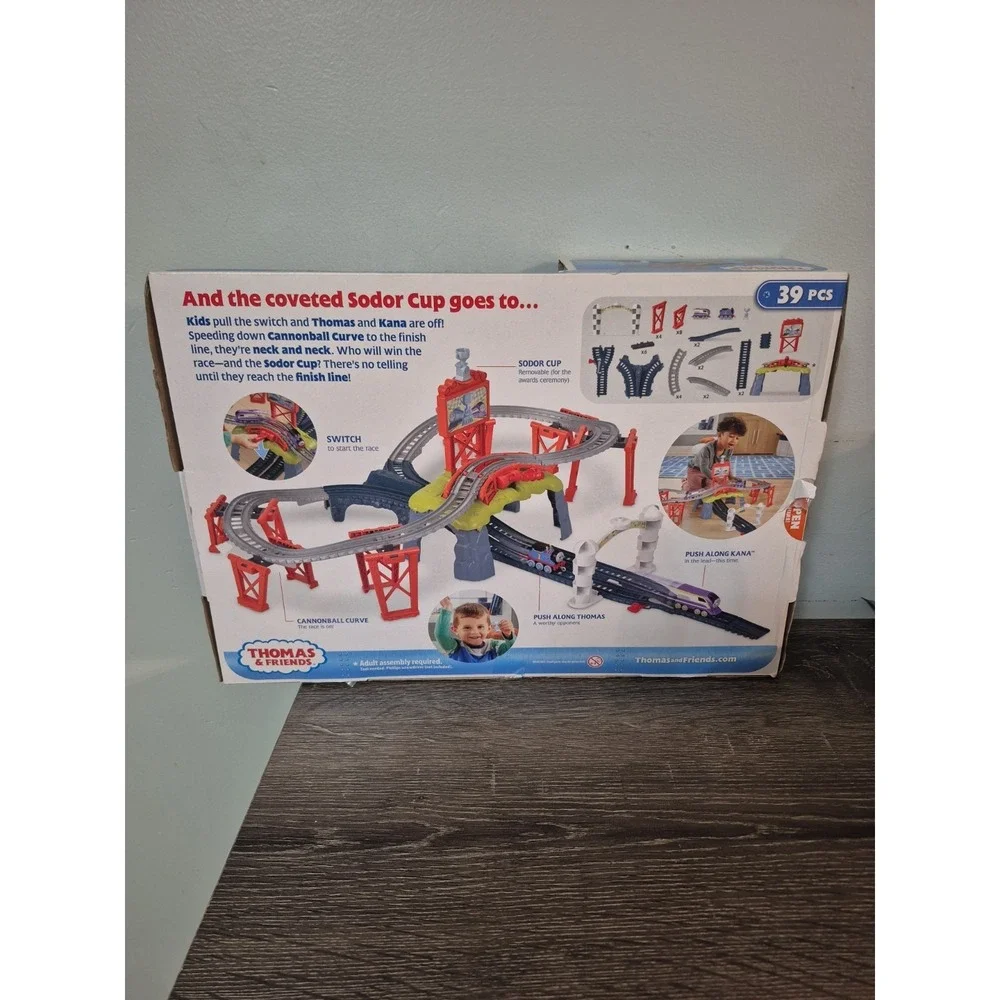 New Open Box‎ THOMAS & FRIENDS TOY TRAIN SET RACE FOR THE SODOR CUP & KANA
